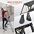 LUISLADDERS 4 Step Ladder with Handrails, Folding Step Stool with Widened Anti-Slip Pedal, 400lbs Lightweight Step Ladder 4 Step Folding, Multi-use for Home Kitchen Pantry Office, Black