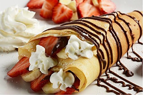 Maxi Nature Crepe Pan - Flat Non-Stick Pan - Even Heat Distribution - For Crepes, Pancakes, Omelettes, Tortillas & More - 10 Inch, 25 cm