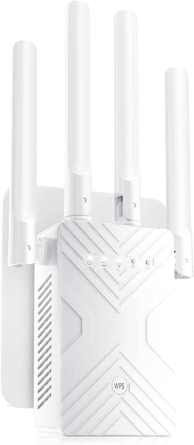 2026 WiFi Extender Signal Booster Range Up to 15888+ Sq. Ft. WiFi Booster for Home Supports 68+ Devices，WiFi Repeater with Ethernet Port, 1-Tap Setup Internet Extender Compatible with 99% Routers
