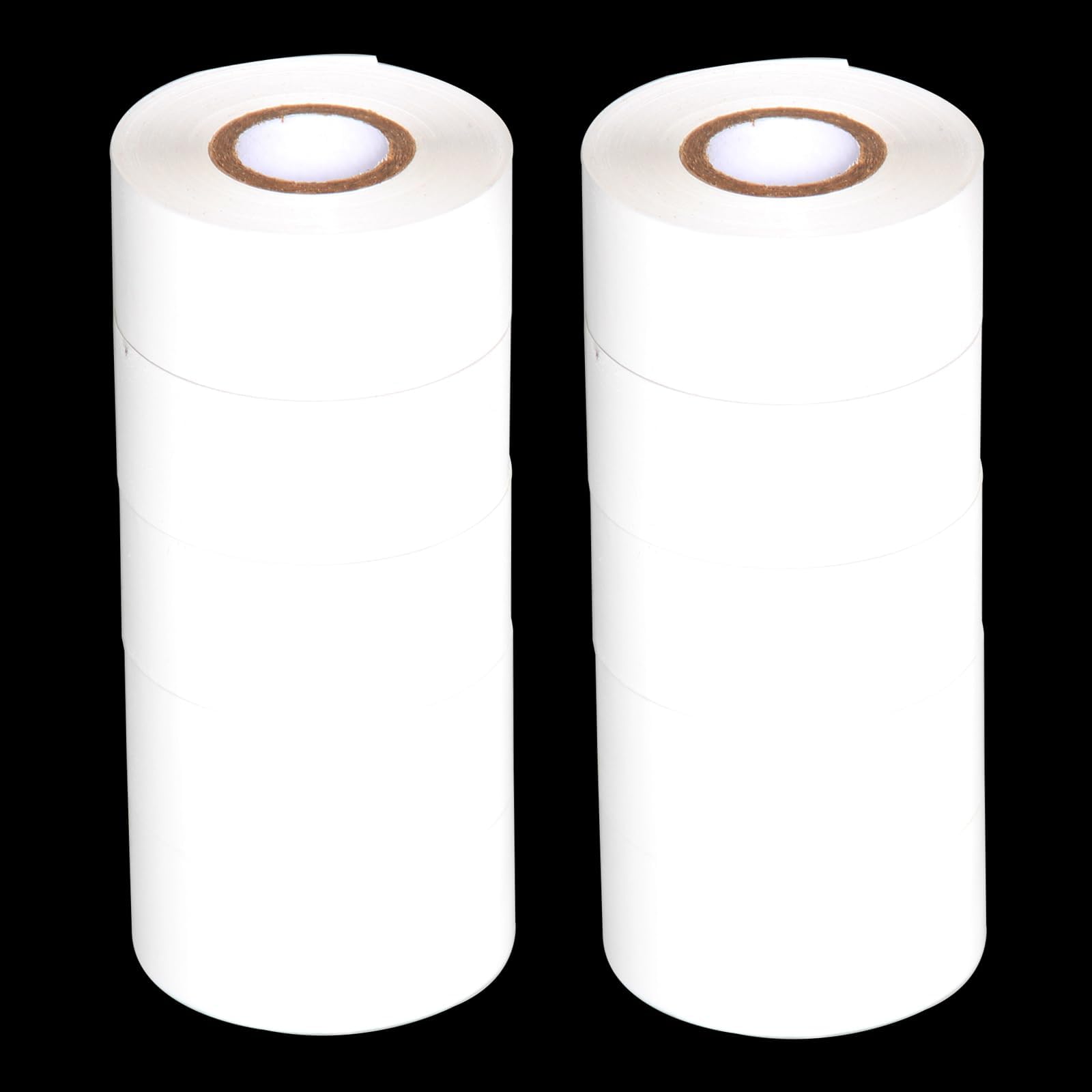Chudeng 10 Rolls 30mm x 100m White Thermal Transfer Ribbon Resin for Coder Printer Machine, White Color Ribbon for Coding Machine
