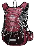 Insulated Hydration Backpack Pack with 2L BPA Free Bladder - Keeps Liquid Cool up to 5 Hours – for Running, Hiking, Cycling, Camping (Wine)