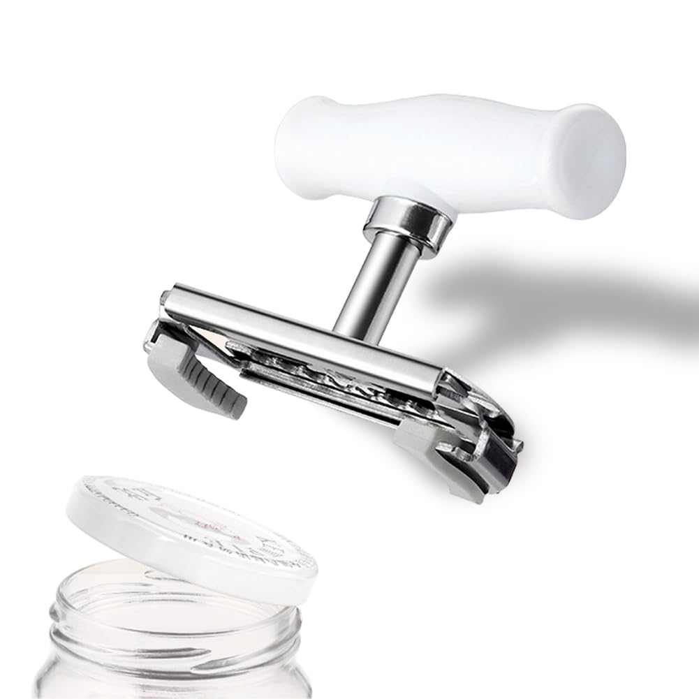 Upgraded Jar Opener Stainless Steel Adjustable Tool for 1-4 inches Bottle Can Lids, Easy Jar Opener with Non-Slip Rubber Pad Fit Seniors, Arthritis, Women, Children, Weak Hands