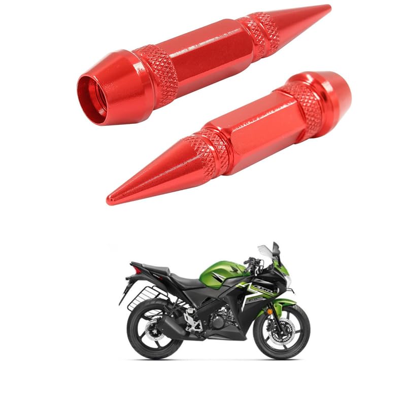 LOVMOTO Universal 2PC Spiked Aluminum Stem Valve Caps Dustproof Tire Wheel Stem Caps for Cars,SUVs,Trucks Bicycles and Motorcycles Comfortable with CB-R 150-image-23