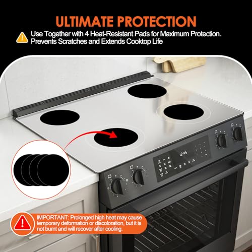 Transparent Silicone Induction Cooktop Protector Mat, Large 23.6"x31.5" by Cook's Aid - Used condition - Image 4