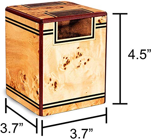 Chateau Urns - Chateau Collection - Keepsake Cremation Urn - Wooden Memorial Box for Ashes - Small (up to 29 lbs) - Chambord - Thumbnail 2
