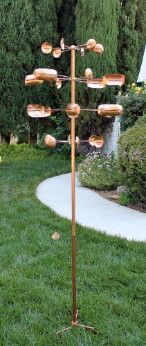 Stanwood Wind Sculpture Kinetic Copper Wind Sculpture - Quaking Aspen - Thumbnail 3