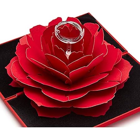 rotating rose ring box