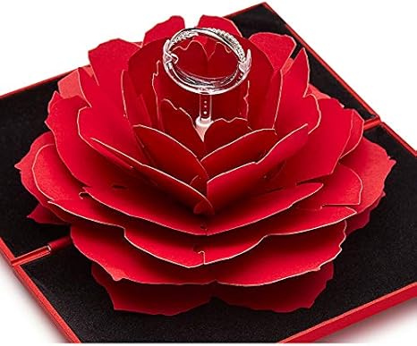 rose ring box with ring
