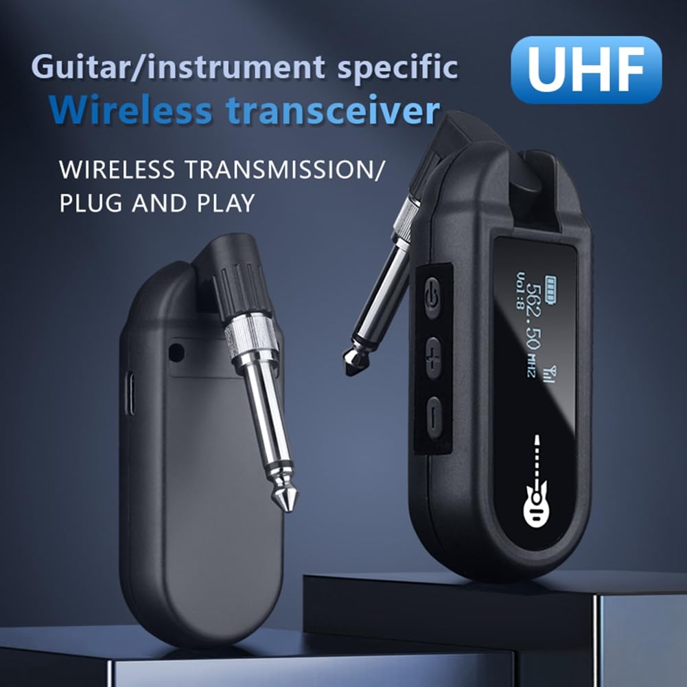 M02 UHF System Bezprzewodowy Nadajnik i Odbiornik do Gitary Skrzypce Niskie Pianino Elektryczne Klawiatura Instrument Elektryczny
