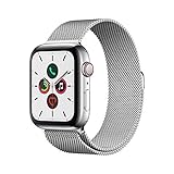 EKG App Apple Watch Series 5 (GPS + Cellular, 44 mm) Edelstahlgehäuse - Milanaise Armband