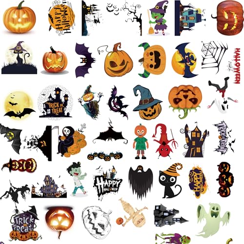 Tit Coopope TTST001 Halloween Stickers, Halloween Party Favors- 110Pcs Vinyl Waterproof Halloween Stickers For Halloween Games Treats Classroom Crafts Gifts Party Supplies- Halloween Decorations thumb #2