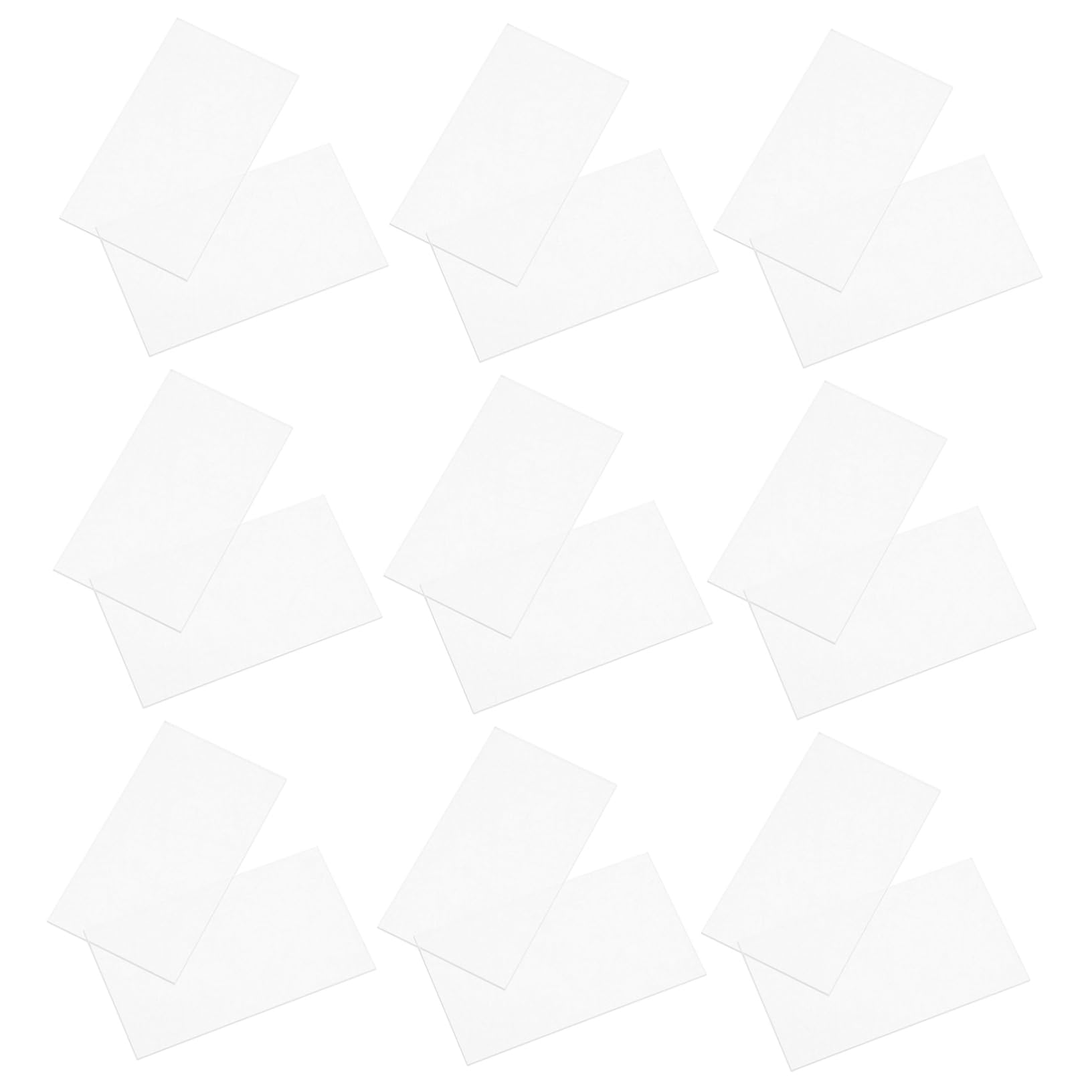 Cabilock 60pcs Blank Acrylic Place Cards for Weddings Reusable Tabletop Name Cards for Events Parties and Restaurants Lightweight Acrylic Signs for Decor