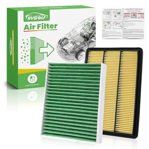 Image of Engine+Cabin Air Filters Fit for QX50 2.0L 2019-2025, QX55 2022-2025 | 165465NA1C, 272775NA1A, 99% Filtration Efficiency, Easy Install, Odor control, Great Value, Right Size