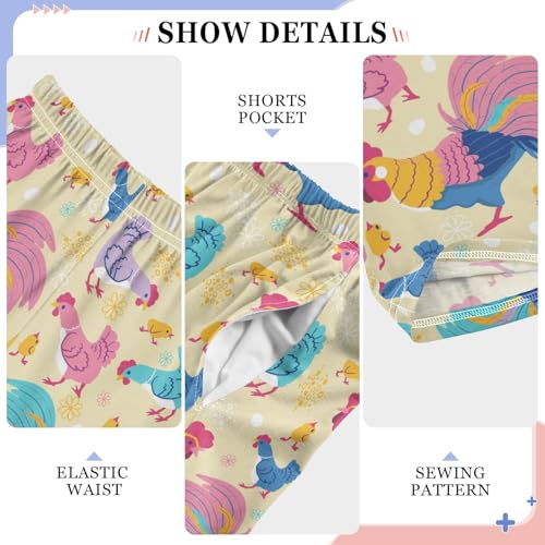 Pajamas Pants Soft Rooster Hen Chick Long Sleep Pjs Lounge Pajama Bottoms Elastic Waist with Pockets4