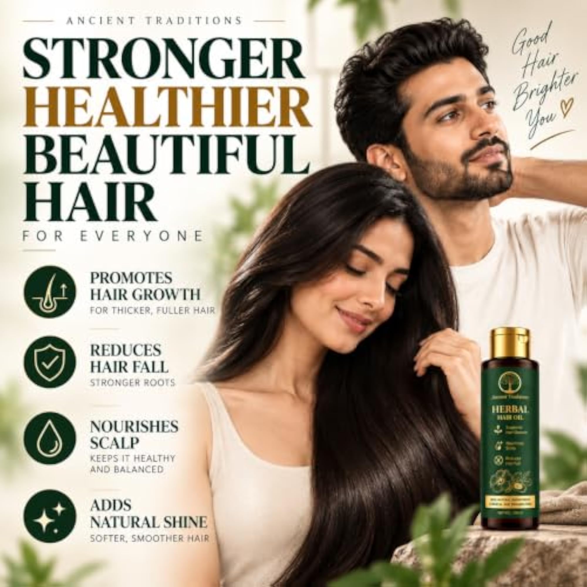 Herbal Hair Oil with Amla & Bhringraj