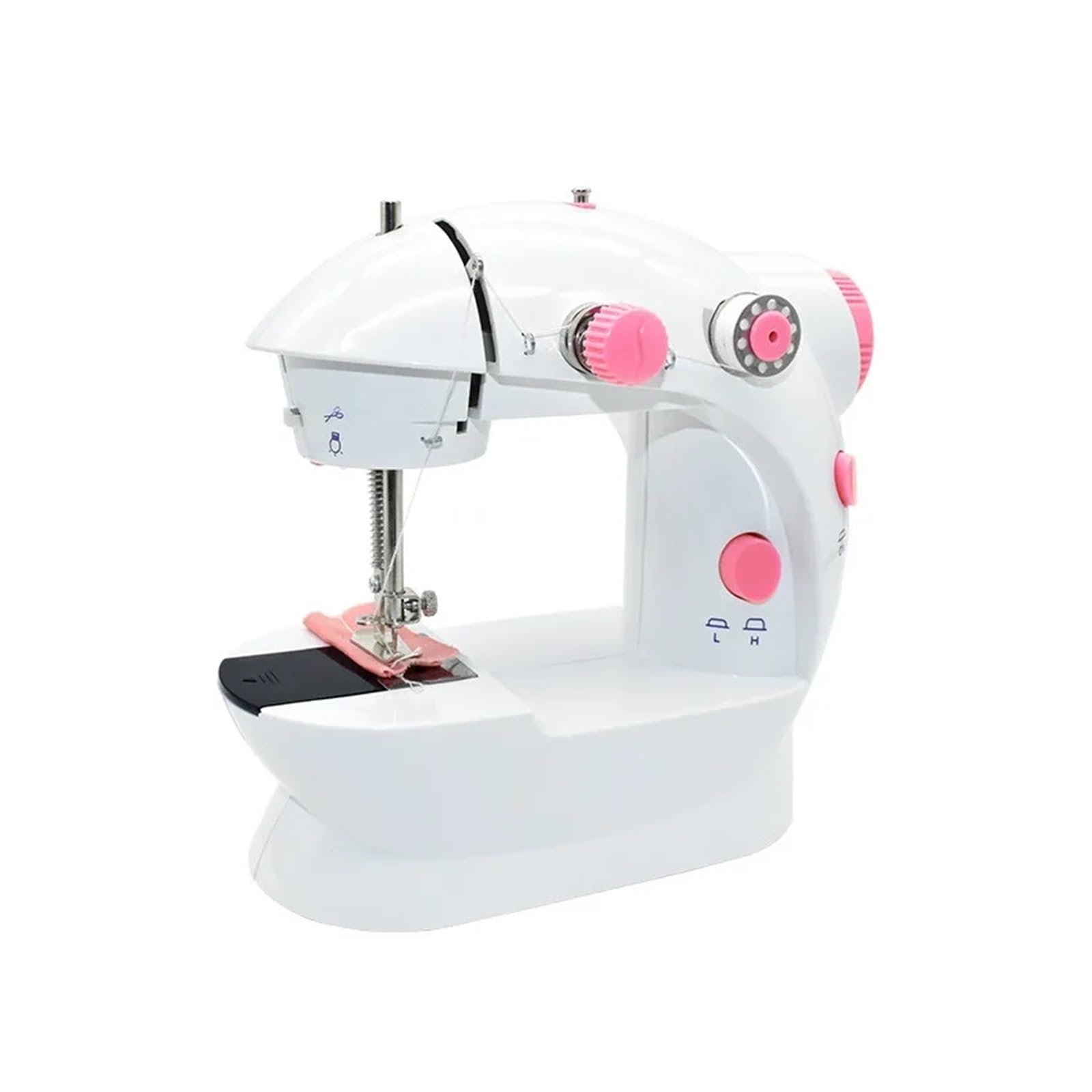 Macchina da Cucire Domestica elettrica Manuale Piccola plastica ABS Mini con Blocco Potente silenziosa Stabile,Purple