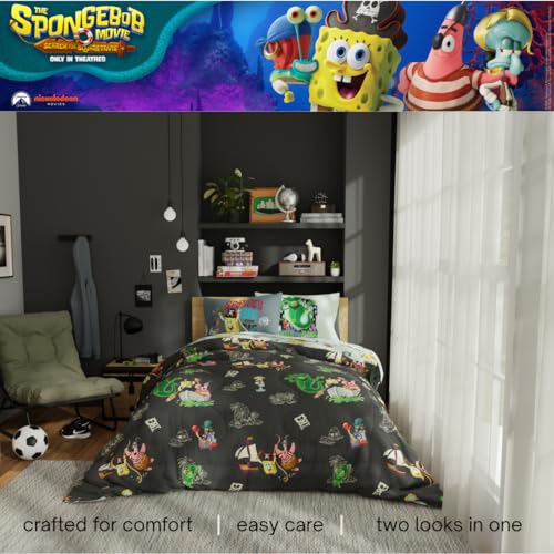 Spongebob Squarepants Movie Kids Full Size Bedding Set with Roblox UGC Reward Included – 7-Piece Super Soft Cozy Reversible Comforter & Sheet Set (Officially Licensed Product) by Franco by Franco - Image 4