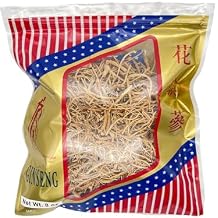 Premium Ginseng Rootlets, 8 oz, Pure Ginseng Root Tea - Non-GMO - Slender Branching Roots for Herbal Broth and Tea, Resealable Bag