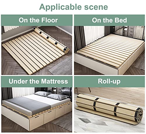 Hydt Collapsible Wood Bunkie Board/Mattress Support Slats 100×200Cm / 120×200Cm, Twin Bed Daybeds Bed Board Replacement (Size : 1.2X2M/3.9X6.6Ft) #TOP5