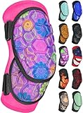 Penveer Baseball Elbow Guard Softball, Adult & Youth Softball Elbow Guard Baseball with Adjustable Strap (Pink/Purple, Y)