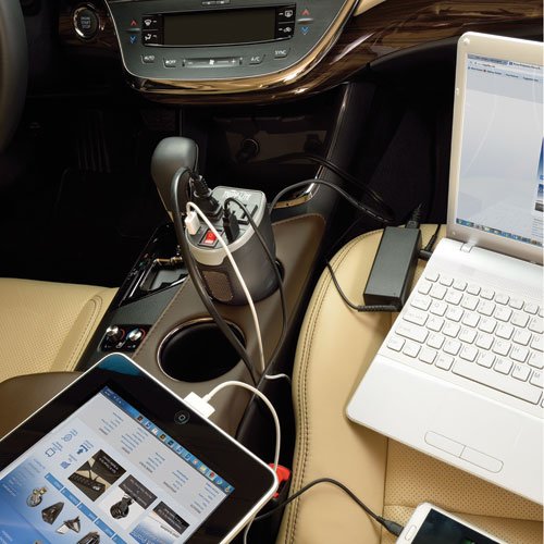 Tripp Lite 200W Car Power Inverter With 2 Outlets & 2 Usb Charging Ports, Cup Holder Design, Auto Inverter (Pv200Cusb),Gray #TOP2