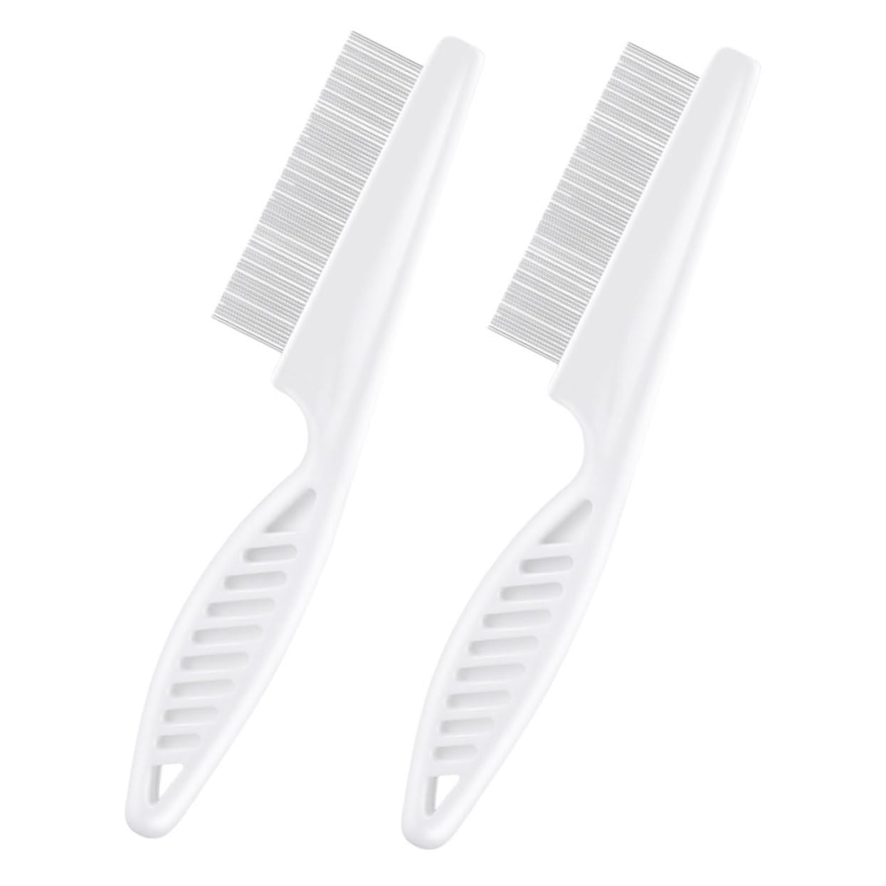Sosoport 2pcs Pet Grooming Comb Kit For And Cats Fine Tooth Comb For And Dandruff Removal, Comfortable Grip For Small To Large Pets