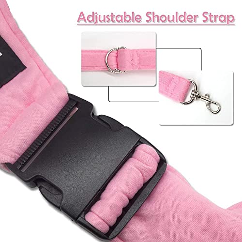 Natuya Small Dog Carrier Sling Cat Sling,Adjustable Strap Hand Free Pet Puppy For Outdoor Traveling Subway (Pink) #TOP3