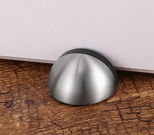 Miniatura 3 de JQK DSB3-BN-P2 - Tope para puerta de piso, para snowboard, almacenamiento de acero inoxidable, amortiguador de sonido, parachoques de pared,