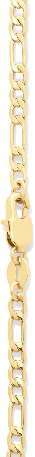 Amazon Essentials 14k Gold or Sterling Silver Plated Figaro Chain Necklace - Image 5