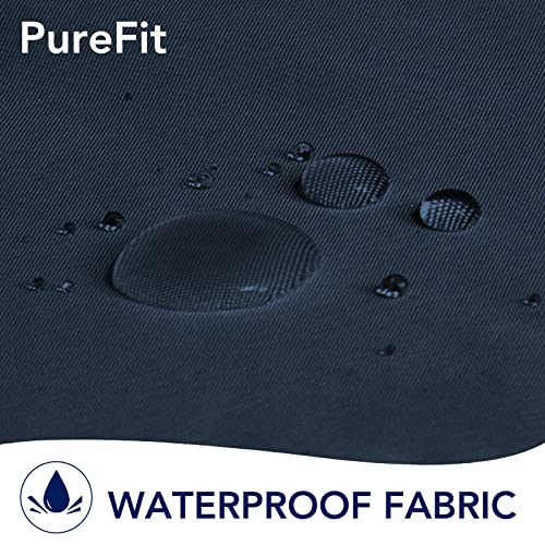 PureFit Outdoor Curtains for Patio Waterproof Weatherproof, UV Resistant Outside Curtains for Gazebo, Front Porch, Pergola, Sun Blocking Privacy Curtain, 120W x 84L inch, 1 Panel, Navy Blue by PureFit - Image 2