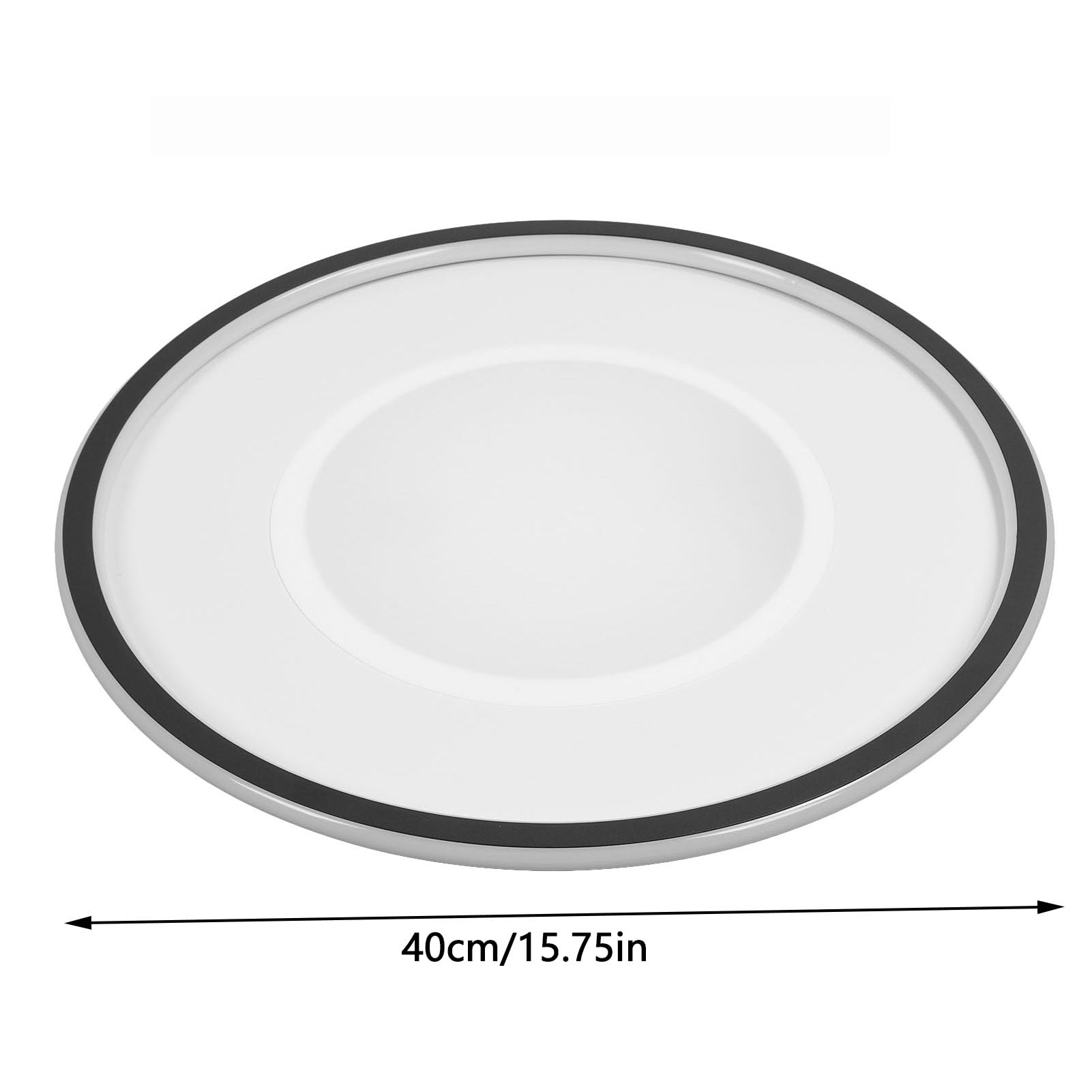 Generic Oprawa Oświetleniowa Sufitowa do Montażu Podtynkowego Sufitowa 110-265 V Energooszczędna LED Okrągła Metalowa Podstawa do Sypialni (czarna ramka)