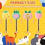 Ptwola 4 Pcs Natural Fruit Silvervine Sticks Cat Kittens Chew Toys Indoor Lollipops Interactive Cat DentalTeething Nip Treat Toys Care Teeth Cleaning for Bored Essentials Increase Appetite Kicker - Image 2