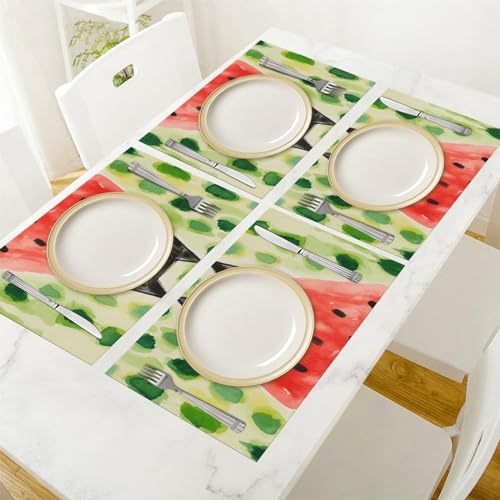 Set de table de 30,5 x 45,7 cm résistant chaleur et antidérapant chat - 7