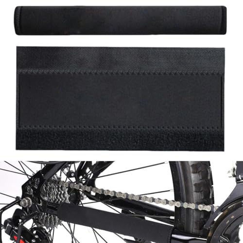 DWFEYOI - 2 pares de protectores de vaina para bicicleta, de neopreno, color negro
