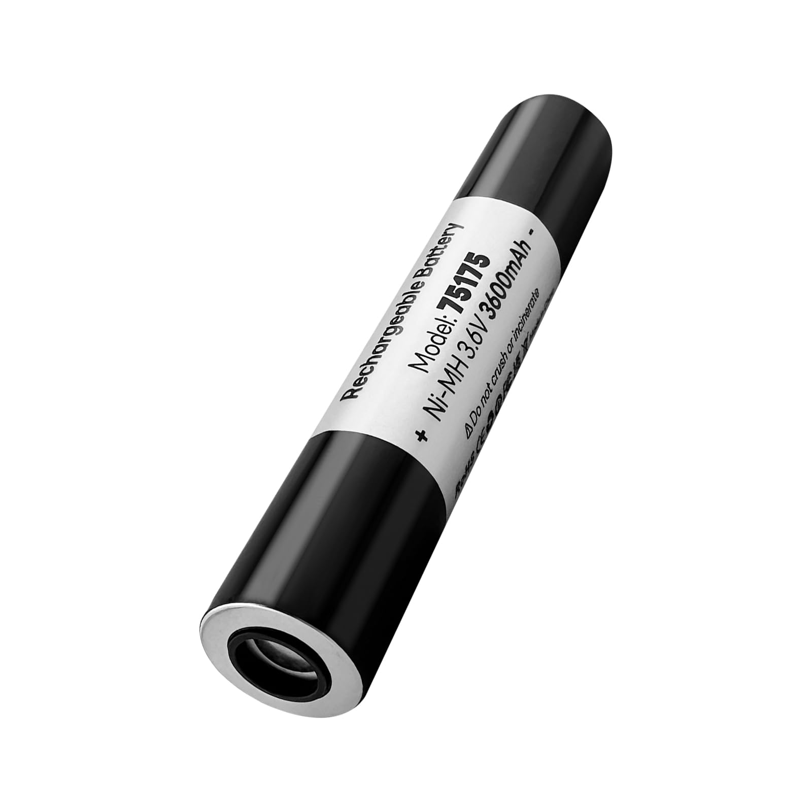 75175 Rechargeable Batteries, 3.6V 3600mAh Ni-MH Battery Compatible with Streamlight Stinger 75525 75810 75375 75300 75500 76000 76300, PolyStinger, Pelican M9, FL126 Flashlight (1 Pack)