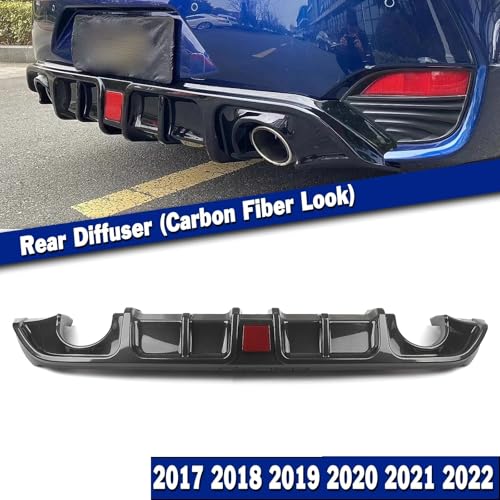 Difusor trasero Infiniti Q60 2017-2022 parachoques labio con LED 5