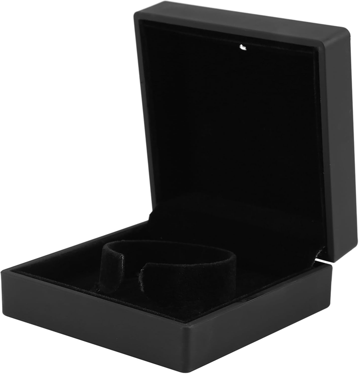 Yctze Luxury LED Lighted Jewelry Display Case, RingPendantBraceletNecklace Box, for Storage and Presentation, Velvet Mahogany Finish (Bracelet Box)