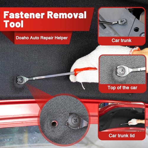 image for Doaho 3 Pcs Auto Clip Pliers Set and Fastener Remover, Car Trim Rivet 
