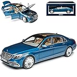 maybach 1/18 Aus Metall mit Plastikteilen, 4 öffnenden Türen, Motorhaube, Heckklappe, drehbaren und lenkbaren Rädern.