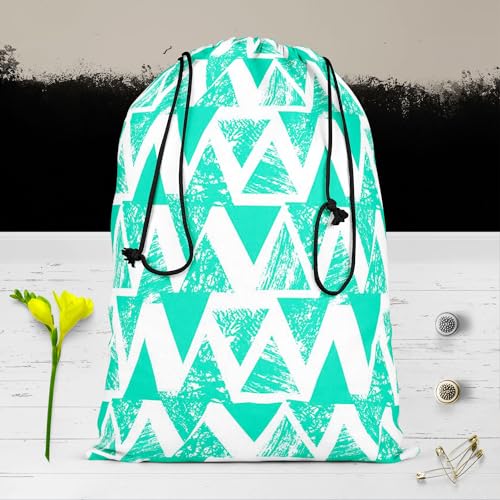 Image of ArtzFolio Geometrical Behaviour D2 | Reusable Sack Bag | Bag for Gym, Storage, Vegetable & Travel