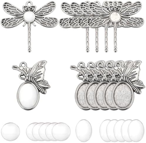 32pcs Anneaux Réglables Laiton SUNNYCLUE - Bases Cabochon Pour Fabrication Bijoux, Sans Nickel