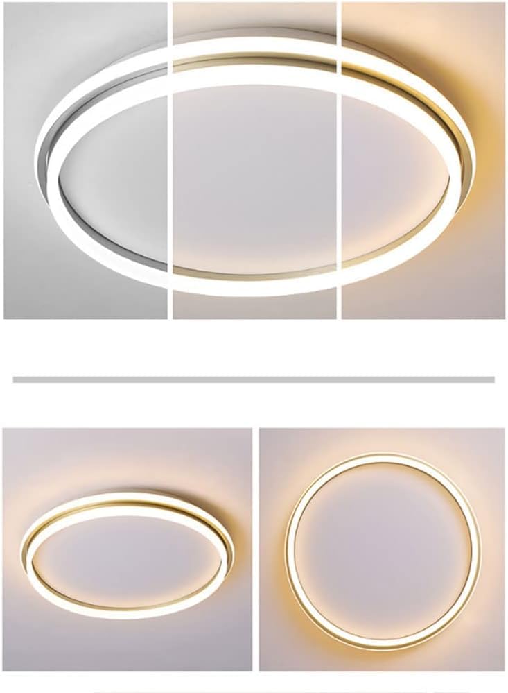 Plafonnier LED moderne mince pour plafonds bas de chambre - 6