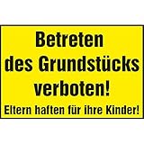 verbotsschild englisch Ausführung: Schild zum Aufkleben oder Anschrauben (Lieferung ohne Bohrlöcher und Klebestreifen)