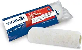 Rolo la de Carneiro, Tigre 61316230, Branco, 23cm