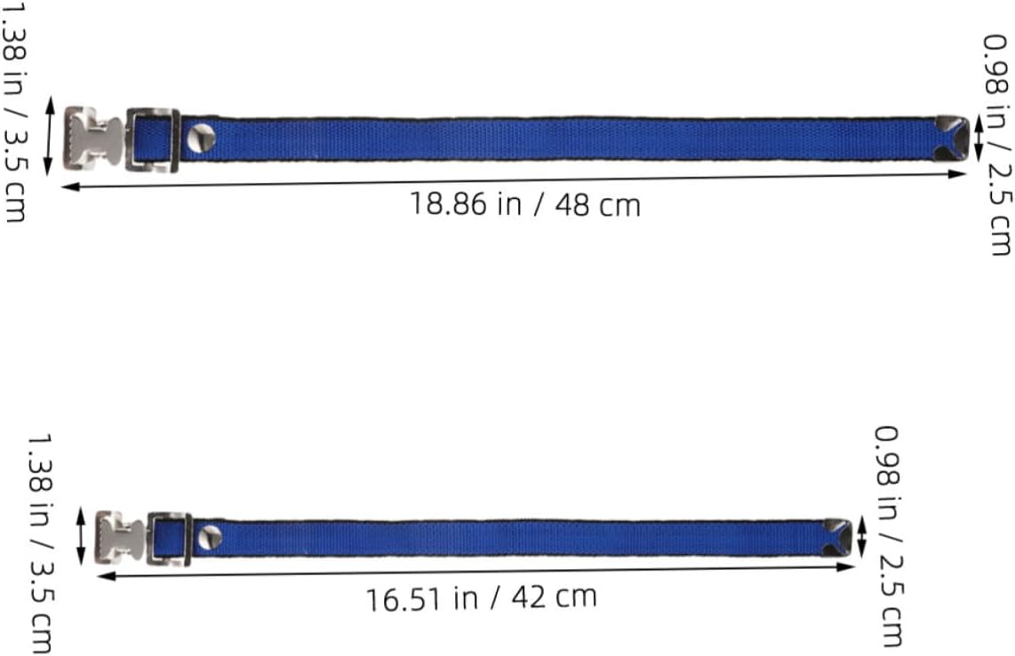 Drywall 4pcs Stilt Leg Straps Replacement Kit Adjustable Heavy-duty | Blue Stainless Steel and Cloth Build, Universal Fit with Adjustable Sizing, for Performances and Competitions