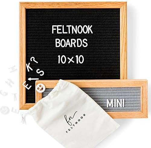 Felt Letter Board with Letters - with Bonus Mini Felt Board - 346 Characters