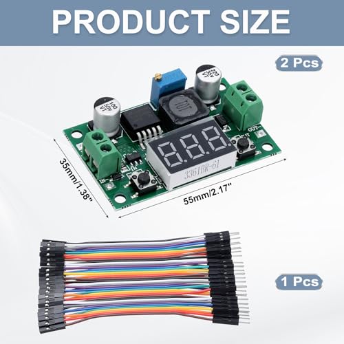 Convertidor DC-DC para regular voltaje sin multímetro gracias a su pantalla LED integrada 2
