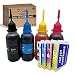 Produktbild Kompatibel mit Epson 16 oder 16XL, wiederaufladbaren Tintenpatronen und 4 x 50 ml Tinte für Workforce WF-2630WF WF-2530WF WF-2760DWF WF-2510WF WF-2650DWF WF-2520NF WF-2660DWF WF-2750DWF WF-2540WF