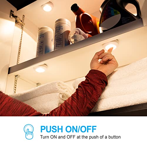 Ge Led Mini Touch Light, 1 Pack, Battery Operated, Tap Light, Push Light, Stick On Lights, Wireless Lights, Portable, Under Cabinet Lighting, Ideal For Kitchen Under Cabinet, Closet, And More, 55219 #TOP3