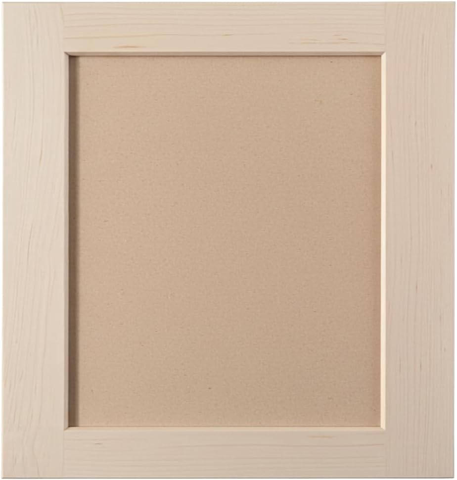 8.5" x 29.5" Unfinished Shaker Cabinet Door Replacement – Solid Maple Stiles & Rails with MDF Center Panel – Paintable Replacement Cabinet Doors Shaker Style for Kitchen & Bathroom Refacing